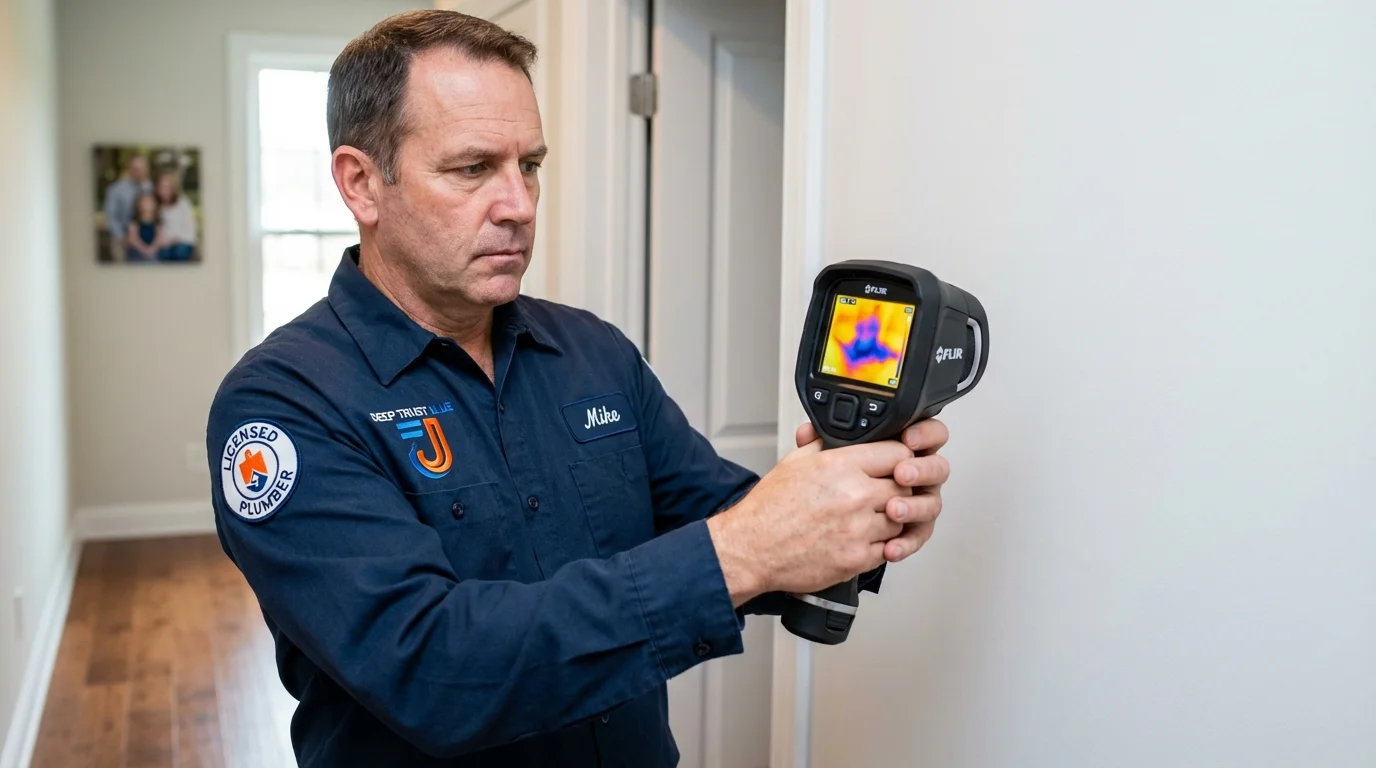 Thermal imaging leak detection by Johns Plumbing LLC in Rialto